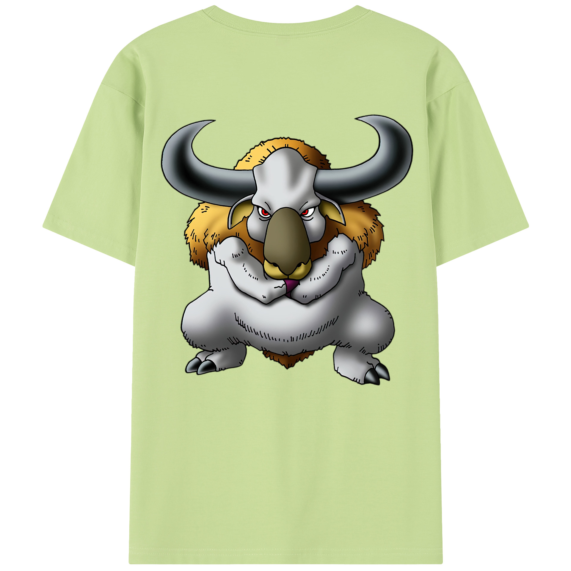 （画像用） ドラゴンクエスト Doragon Kuesuto Dragon Quest 綿100％半袖Tシャツ（背面プリント）